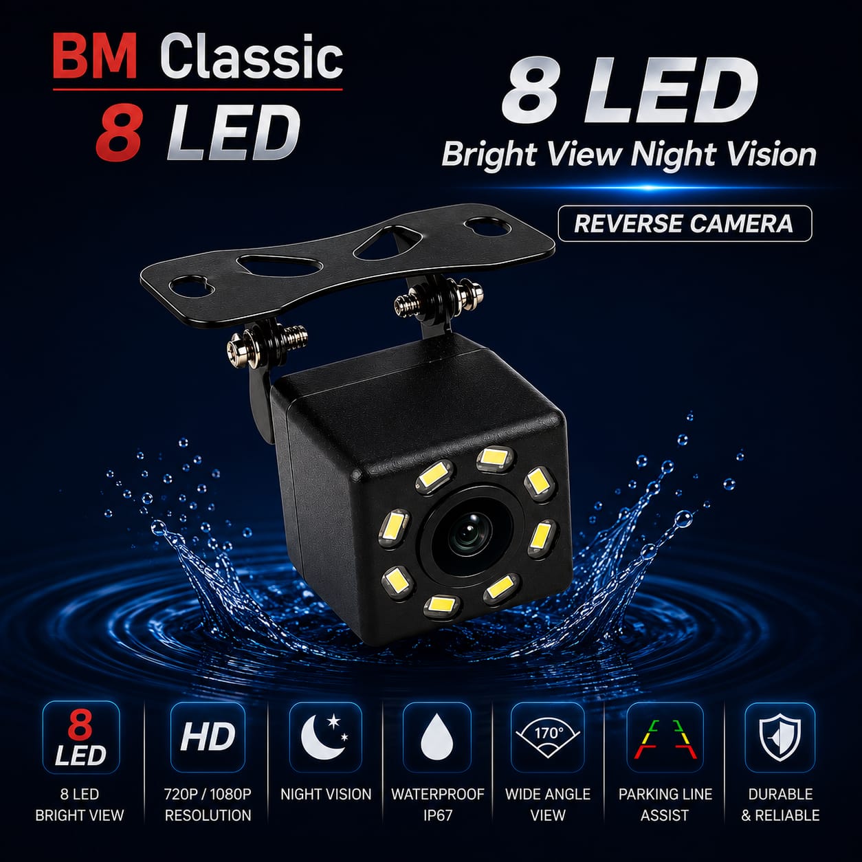 8 LED Car Camera